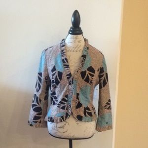 Anthropologie floral jacket